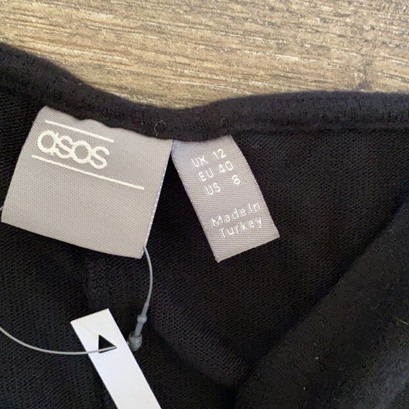 NWT ASOS DESIGN Maternity exclusive nursing button strap overall/jumpsuit- black - Picture 4 of 4